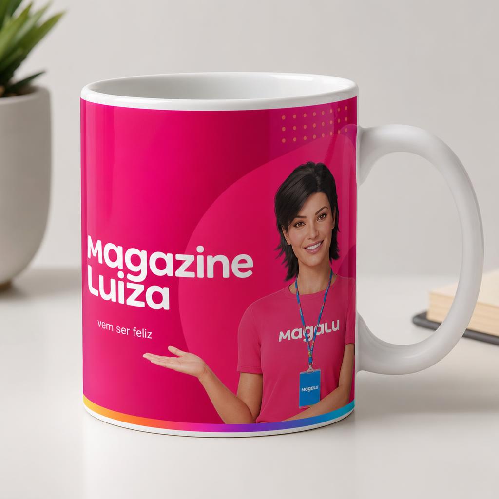 Exemplo de Sublimação: Caneca Magalu