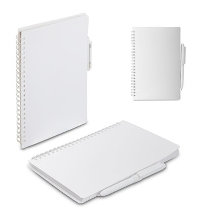 Caderno A5 Capa em PP com caneta